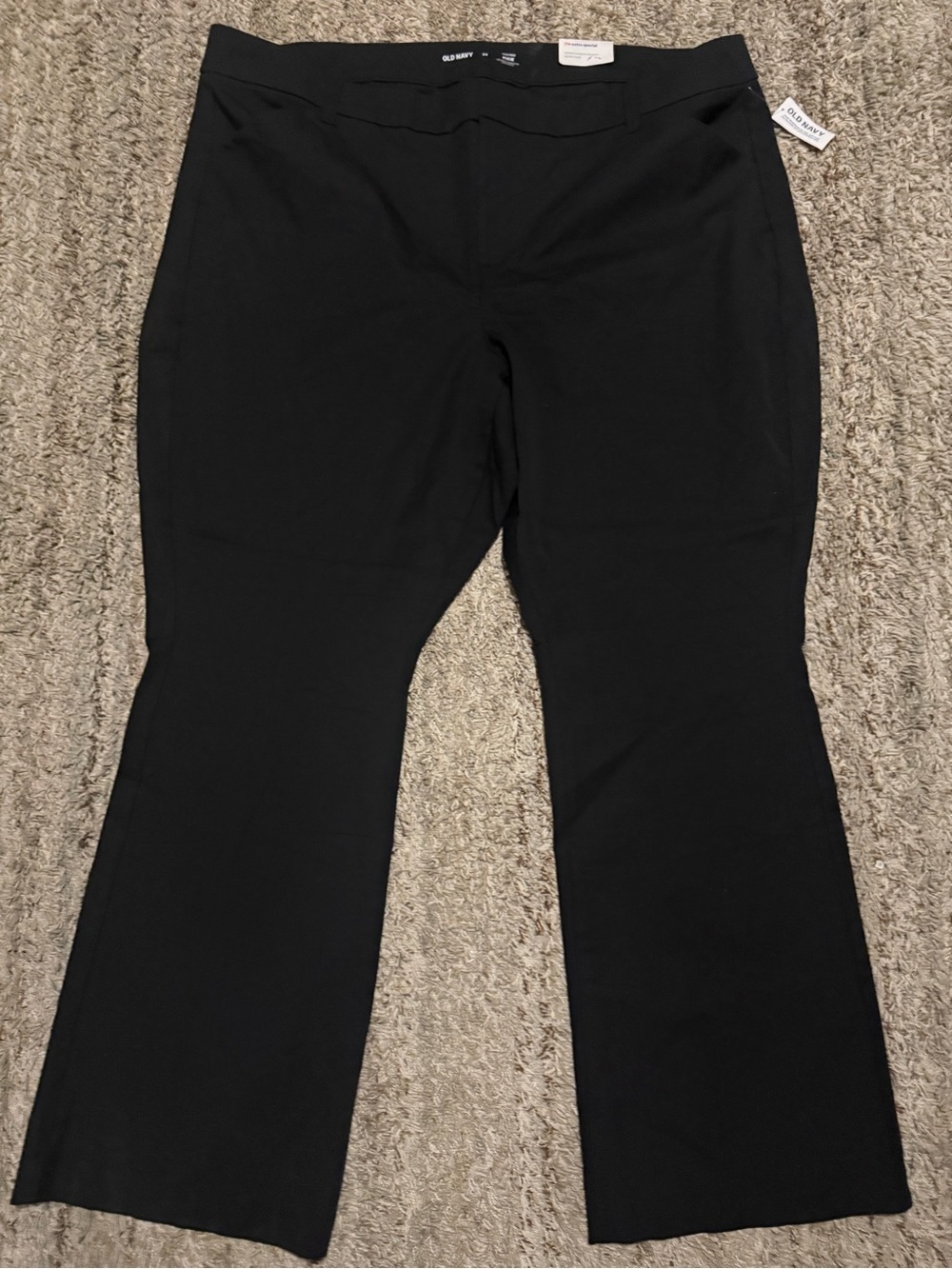 Old Navy Black Pixie Flare High-Rise Pants